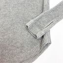 Lululemon  Cabin Yogi Long Sleeve Heathered Medium Grey Ribbed Cashmere Sweater Photo 9