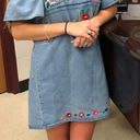 Karlie Denim Embroidered Dress Photo 0