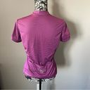 Pearl Izumi  Women Cycling Jersey Short Sleeved Zip Up Purple Striped Medium Photo 3