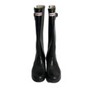 Hunter  Original Women's Glossy Black Tall Rain Boots Size 8 Photo 1