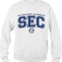 Tultex WHITE SEC TEAM LOGO LONG SLEEVE CREW SWEATSHIRT Photo 0