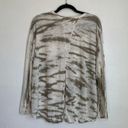 Vintage Havana NWT  Long Sleeve Lightweight Tee in Green White Tie Dye Photo 1