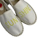 American Eagle  Aerie Sunshine Espadrilles Flats Slip On White Size 6 Photo 2