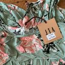 Abel the label  Australia green & pink flower ruffle S sundress Photo 1