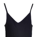 H&M  Divided Womens Sleeveless Tank Ribbed Fitted V Neck Mini Knit Dress Small Photo 1