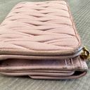 Miu Miu Authentic  Matelasse - Pink Blush Leather Trifold Wallet Photo 6