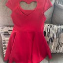 Charlotte Russe Red Heart Cutout Skater Dress Photo 3