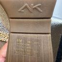 Anne Klein  Slip-On Open Toe with Gem Details Flip Flops Sandal Brown Silver W 8 Photo 6