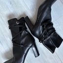 Jil Sander  Black Leather Boots, Size 38.5 (Made in Italy) EXCELLENT! Photo 0