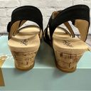 Life Stride  Velocity 2.0 Sincere Dilma Sandal Cork Wedge Black 7W (WIDE) NEW Photo 1