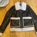 Free People faux leather fur jacket Photo 0