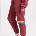 Aviator Nation  WOMENS Rainbow Stitch‎ Sweatpants Photo 2