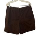 Jones New York Vtg Y2K  Sport 100% Cotton High Waisted Chino Khaki Shorts Sz 12 Photo 0