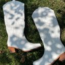 White cowboy festival boots Size 10 Photo 2