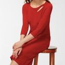 Chico's NEW NWT  Red Cutout Classic 3/4 Sleeve Dress Photo 1