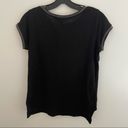 MLV Collection MLV Distressed Linen Tee Shirt in Black size XS Photo 4