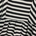 Rolla Coster Black & White Striped Peplum Top Photo 4