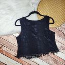 ASTR  Snake Skin printed Beaded Fringe Sleeveless Blouse Photo 1