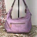 Coach Penelope Purple Pebbled Leather Medium Hobo  Handbag F14680 Photo 0