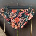 Billabong  Black Tropical Floral Surf Swim Bikini Bottom Size XS/S 0-2 Like New Photo 3