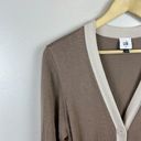 CAbi  Genteel Sweater Cardigan Size Medium Long Duster Button Front l Brown 6161 Photo 3