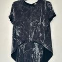 Balenciaga  Black/Gray Marble Cape Two Layer Dress France Size 36 Photo 8