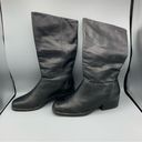 Naturalizer Vintage  Black Leather Riding Boots Size 8 1/2W Photo 0