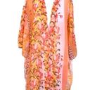 Moa Moa  NWT YELLOW ORANGE FLORAL LEOPARD DUSTER 3X Photo 0