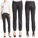 3x1 new  NYC ☏ Retro Coated Track Pant Joggers Jeans ☏ Black 24 ☏ Fashion Forward Photo 2