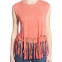 Rebecca Minkoff  fringe linen tee. Xs Photo 0