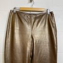 Ralph Lauren RALPH by  Metallic Brown Copper Leather Pants Size 10 Photo 1