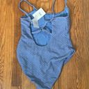 ANDIE  Swim The Jetties One Piece Macrame Slate size XS NWT pastel Photo 2