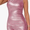 Amazon PINK ONE SHOULDER BODYCON DRESS Photo 0