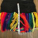 Bohemian Crochet Multicolor Rainbow Fringe Boho Hippie Crossbody Sling Bag Purse Multiple Photo 9