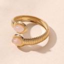 Gold Stone Decor Wrap Ring Photo 2