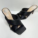 Vince Camuto  Shoes Womens Size 6.5 Black Sarendie Quilted Strap Sandal Slide Photo 3