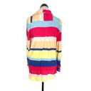 Velvet Heart  Womens Button Down Shirt Size Small Striped Colorful Long Sleeve Photo 2