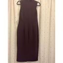 EXPRESS  Mock Neck Cap Sleeve Back Zipper Midi Sheath Dress - Small Photo 3