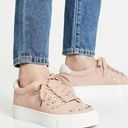 Joie  Pink Handan Pearl Embellished Sneakers Photo 0