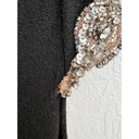 Tracy Reese  Cap Sleeve Embellished Sequin Stretch Top Blouse Black Women's Small Photo 4