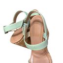 Kate Spade New York Dancer Seafoam Green Calf Straw Wedge Platform $258 Size 8.5 Photo 11