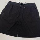 L.L.Bean  Women's Stretch Pocket Skirt Athletic Casual Active Skort Black Medium Photo 0