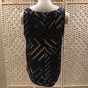 DKNY  Color Block Geometric Pattern Sleeveless Top Size Medium Photo 1