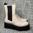 Vagabond  Shoemakers Tara Patent Leather Platform Boot in Plaster Photo 5