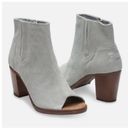 Toms  gray peep Toe Heels size10 Photo 0