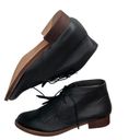 The Great  Kilty Boots Ankle Chukka Fringe Lace Up Black Shoes Womens Size 9 New Photo 5