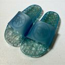 DKNY  Light Blue Rubber Slides Photo 0