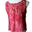 Coldwater Creek  Dressy Mesh Overlay Tank Top, Sz 10 Photo 5