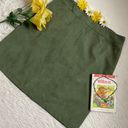 Dress Barn Vintage 90s  suede green Fall skirt Photo 0