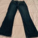 Lee Slender Secret Lower On The Waist Bootcut Embroidered Dark Blue Jeans, size 12 Photo 4